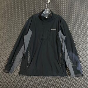 OGIO ESPN Logo‎ Black Full Zip Long Sleeve Sweater Men's Size Large